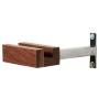 Play-Haus Design Walnut and Steel Indoor Bicycle Wall Mount Hanger Rack