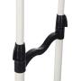 GaGa Portable Adjustable Garment Clothes Double Rail Rack Rolling Hanger Organizer Heavy Duty with Wheels