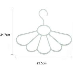 Nordic Clothes Hangers Multifunction Baby Hanger Scarf Hangers Frame Petal Tie Belt Storage Organizer Rack 5pcs Random Color