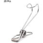 MEIYIN 20 Pcs Stainless Steel Laundry Hanging Clip Hook Clothes Peg Boot Hanger Towel Holder Paper Files Snack Binder Clip