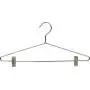 The Great American Hanger Company Slim Metal Combo Hanger w/Adjustable Cushion Clips, Boxes of 25 Thin and Strong Chrome Top Hangers for Dress Shirt or Pants The Great American Hanger Company Slim Metal Combo Hanger w/Adjustable Cushion Clips, Boxes of 25 Thin and Strong Chrome Top Hangers for Dress Shirt or Pants