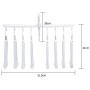 Royall 8 in 1 Magic Clothes Hanger Multi-Layer Foldable Plastic Hangers Folding Hangers Space Saving Hangers