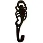 Purpledip Brass Wall Hook Sting Operation: Vintage Design Coat Clothes Hanger (11730)