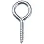 uxcell 1.6 inches Screw Eye Hooks Self Tapping Screws Carbon Steel Screw-in Hanger Eye-Shape Ring Hooks 30pcs