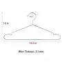 JUNING Wire Hangers, 40 Pack Stainless Steel Strong Metal Clothes Hangers-16.5 Inch, Silvery