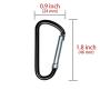 50 Feet Black Plastic Chain - Plastic Safety Barrier Chain for Crowd Control, Parking Barrier and Delineator Post with Base - Safety Security Chain with 6 Carabiner D Rings, 8 S-Hooks, and Zip Ties