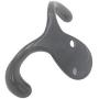 Latom Double Prong Robe Hooks Heavy Duty Wall Mounted Rustic Hanging Hooks Retro Cloth Hanger Coat Hanger - Pack of 6