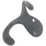 Latom Double Prong Robe Hooks Heavy Duty Wall Mounted Rustic Hanging Hooks Retro Cloth Hanger Coat Hanger - Pack of 6