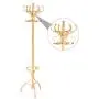 72" Wood Elegant Coat Rack Free Standing with Umbrella Holder 12 Hooks Wooden Tree Stand, Entryway Jacket Clothes Hat Hanger Hall Furniture