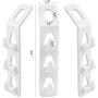 Cascading Hanger Hooks, Kereda 12 PCS Clothes Hanger Hooks for Clothing & Closet Storage Space Saving, White