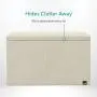 Toy Chest - 2 Bin Collapsible Storage Organizer with Lid for Kids Playroom | Boxes Stores Stuffed Animals, Linen, Groceries and More | The Oxford Collection, Beige
