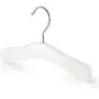 HANGERWORLD 48 Kids 9.8inch Premium White Wooden Baby Toddler Infant Coat Clothes Top Babygro Hangers