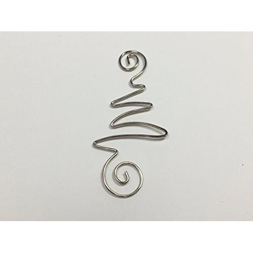 Silver Tree-Shaped Christmas Tree Ornament Hangers Silver Tree-Shaped Christmas Tree Ornament Hangers
