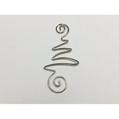 Silver Tree-Shaped Christmas Tree Ornament Hangers