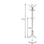 DUIHIDD Clothes Hangers Coat Rack Aluminum Stand-up Hanger for Bedroom Living Room Cloakroom 40cm × 172cm (Color : White)