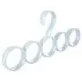 Romote 5 Hooks Scarf Hanger Tie Belt Hanger Multifunctional Clothes Hanger Round Storage Rack Plain Color Hanger for Closet (Blue)