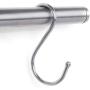 Anmas 10pcs X-Large S Shaped Utility Hooks 4.92 inch (125mm) Stainless Steel Metal Hangers Hanging Hooks Universal for Clothes Coat Bags Towels Kitchen, Work Shop, Bathroom, Garden