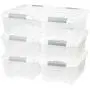 Giantex 6-Pack Storage Boxes Storage Tote Boxes W/Clear Lid 13 Quart / 12 Liter Each Liter Latch Stack Tubs Bins w/Clear Lid Latches Handles (6) Giantex 6-Pack Storage Boxes Storage Tote Boxes W/Clear Lid 13 Quart / 12 Liter Each Liter Latch Stack Tubs Bins w/Clear Lid Latches Handles (6)