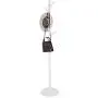 TOPINCN Solid Wooden Coat Rack Entryway Hall Bedroom Stand Tree Rack for Clothes Hat Handbag Jacket Scarf Hanger 8 Hook Easy to Assemble (White)