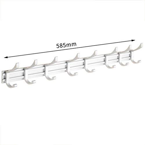 Hook Rail/Coat Rack Adjustable Wall Hooks Towel Hooks Stainless Steel Chrome Wall Mount Door Coat Hooks Clothes Hanger Rack Jacket Pegs For Bathroom Living Room Kitchen For Easy Installation , 8 hooks Hook Rail/Coat Rack Adjustable Wall Hooks Towel Hooks Stainless Steel Chrome Wall Mount Door Coat Hooks Clothes Hanger Rack Jacket Pegs For Bathroom Living Room Kitchen For Easy Installation , 8 hooks