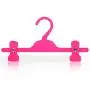 HANGERWORLD 10 Pink 11inch Kids Plastic Hook Pants Skirt Adjustable Clips Coat Clothes Garment Hangers HANGERWORLD 10 Pink 11inch Kids Plastic Hook Pants Skirt Adjustable Clips Coat Clothes Garment Hangers