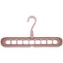 9 Holes Space Saver Plastic Magic Hanger Clothes Rack Clothing Hook Closet Organizer Creative Folding Wardrobe Storage Hangers 10pcs Random Color