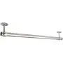 Alise 1-Inch Dia Shower Curtain Closet Rod Holder Pipe Flange Socket Ceiling Mount Bracket Pipe Fitting Parts Supports,2 Pcs Stainless Steel Brushed Finish(Dont Include Rods)