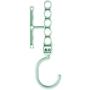 Classify Windproof Multi Layers Drying Laundry Clothes Hanger Household Holder Modern Antislip 5 Circle 360 Degree Rotating Hook 10pcs Random Color