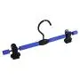 10Pcs Colorful Anti-Slip Sponge Padded Plastic Hanger for Clothes Coats Shirts, Hanger with Clips for Pants Random Color