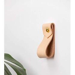 Small Leather Wall Hook, minimalist leather strap hanger for bath towel holder leather wall hook strap towel hook bathroom decor brass towel ring nordic home