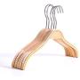 [10 Pack] Solid Wood Non-Slip Hanger Hanger Wardrobe Wood Clothes Support Household Adult Wood Hanger (Male Models)