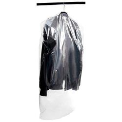 Juvale Dry Cleaner Bags - 50-Pack Garment Dry Cleaning Cover Bags - Gusseted Hanger Bags for Bulky Clothes, 39.7 × 21.3 Inches, 4 Inches of Gusset