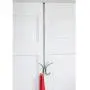 mDesign Modern Metal Long, Easy Reach Over-The-Door 4 Prong Hanging Storage Organizer Hook to Hang Jackets, Coats, Robes, Clothing, Hats, Scarves, Purses, Leashes, Towels, 24" Tall, 2 Pack - Chrome