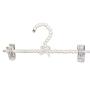 Jili Online 30cm Luxury Pearl Beaded Clothes Hangers Decorative Pants Trousers Clothes Hanger with Clip for Adults - White, 30cm