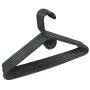 Set of 6 Heavy Duty Tubular Hangers Black Jumbo Plastic Adult Cloth Coat Hanger Set of 6 Heavy Duty Tubular Hangers Black Jumbo Plastic Adult Cloth Coat Hanger