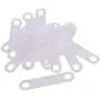 BCP 50 Pcs Clear Non-Slip Rubber Clothes Hanger Grips Clothing Hanger Strips