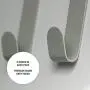 Premium Over The Door Hook 2-Pack. Quality Design Made with Stainless Steel with Beautiful Warm Grey Powder Coated Finish. Great as Towel Hook, Coat Hook, Over Door Hooks Organizer.