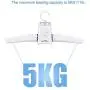 Jeffergarden Travel Portable Foldable Electric Mini Clothes Drying Hanger Dryer Rack Machine for Shoes Hats Household with US Plug 110-240V
