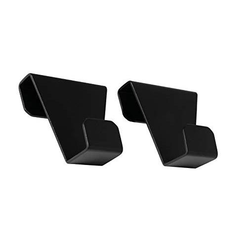 EVHooks.com Coat Hooks Designed for Tesla Model S - Black (Set of 2) - Anodized Aluminum Garment Clothes Hanger