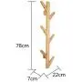 NUOCHEN Wall Hooks Bamboo Wooden Hanging Coat Rack Wall Clothes Hanger Living Room Bedroom Decoration Hanger Wall Shelves 6 Hooks (Color : Retro Color) NUOCHEN Wall Hooks Bamboo Wooden Hanging Coat Rack Wall Clothes Hanger Living Room Bedroom Decoration Hanger Wall Shelves 6 Hooks (Color : Retro Color)