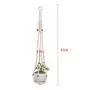 Flosky 3pcs/Set Handmade Macrame Plant Hanger Indoor Outdoor Hanging Basket Flower Pots Flosky 3pcs/Set Handmade Macrame Plant Hanger Indoor Outdoor Hanging Basket Flower Pots
