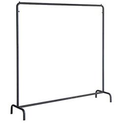 Zxcvlina Entryway Coat Hanger Clothes Rails Metal Heavy Duty Carment Hanging Rack Coat Display Stand for Living Room (Color : Black, Size : 120x40x130cm)