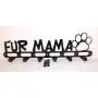 Dog Leash Wall Hanger Hook Holder Fur Mama Gloss Black Handmade in USA Dog Leash Wall Hanger Hook Holder Fur Mama Gloss Black Handmade in USA