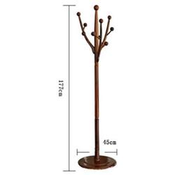QL QianLiJiaJi- Hanger Floor Solid Wood Coat Rack Creative Modern Floor Bedroom Hanger Clothes Rack Large Simple (45 45 177cm) Modern Coat Rack