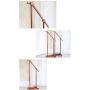 Angels home Coat Stand Clothes Stand Hat Coat Rack Floor Hanger Hall Clothes Tree Floor Organiser Hanger Hooks Shelf Hat Storage Rack Wooden (Color : Brown)