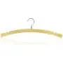 HANGERWORLD 10 Crescent Shaped 16.5inch Natural Wooden Notched Top Coat Clothes Garment Hangers with Metal Hook HANGERWORLD 10 Crescent Shaped 16.5inch Natural Wooden Notched Top Coat Clothes Garment Hangers with Metal Hook