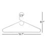 Neaties American Made White Super Heavy Duty Plastic Hangers, Plastic Clothes Hangers Ideal for Everyday Use, Clothing Standard Hangers, 24pk