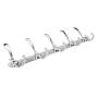 Dosens Wall Mount Coat Hook Chrome Finish Coat Robe Hat Clothes Hanger Towel Rack 2 Pack