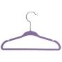 BriaUSA Kids Baby Clothes Hangers Purple Steel Hooks ?Ultra Slim, Sturdy Saves You Extra Space ? Boxes of 20