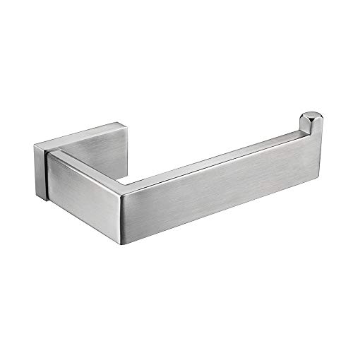 Durafe Toilet Roll Holder Stainless Steel 304 Square Towel Hanger Wall Mounted Hooks for Bathroom Brushed Nickel Durafe Toilet Roll Holder Stainless Steel 304 Square Towel Hanger Wall Mounted Hooks for Bathroom Brushed Nickel